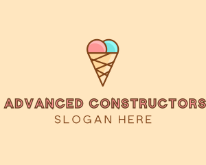 Sweet Ice Cream Cone  logo design