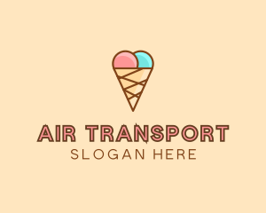 Sweet Ice Cream Cone  logo design