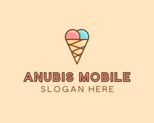 Sweet Ice Cream Cone  logo design