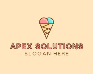 Sweet Ice Cream Cone  logo design