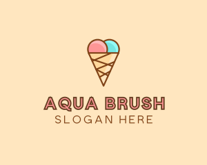 Sweet Ice Cream Cone  logo design