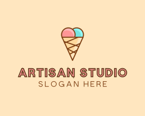 Sweet Ice Cream Cone  logo design