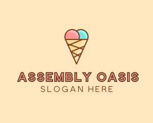 Sweet Ice Cream Cone  logo design