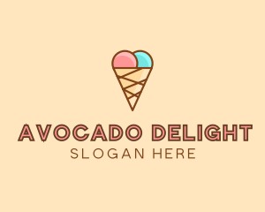 Sweet Ice Cream Cone  logo design