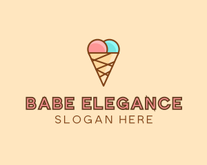 Sweet Ice Cream Cone  logo design