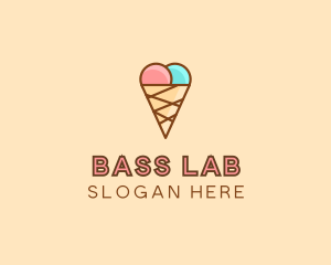 Sweet Ice Cream Cone  logo design