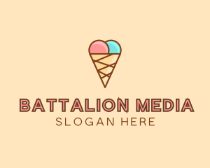 Sweet Ice Cream Cone  logo design