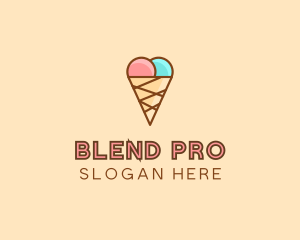 Sweet Ice Cream Cone  logo design