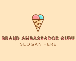 Sweet Ice Cream Cone  logo design