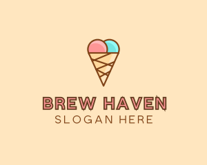 Sweet Ice Cream Cone  logo design