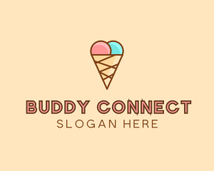 Sweet Ice Cream Cone  logo design