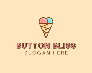 Sweet Ice Cream Cone  logo design