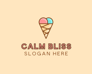 Sweet Ice Cream Cone  logo design