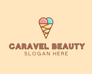 Sweet Ice Cream Cone  logo design