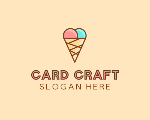 Sweet Ice Cream Cone  logo design