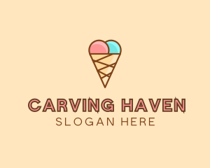 Sweet Ice Cream Cone  logo design