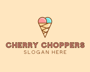 Sweet Ice Cream Cone  logo design