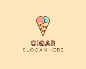 Sweet Ice Cream Cone  logo design