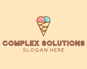 Sweet Ice Cream Cone  logo design