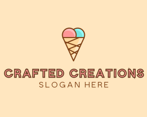 Sweet Ice Cream Cone  logo design