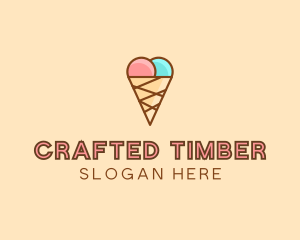 Sweet Ice Cream Cone  logo design