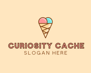 Sweet Ice Cream Cone  logo design