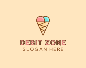 Sweet Ice Cream Cone  logo design