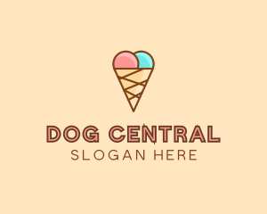 Sweet Ice Cream Cone  logo design