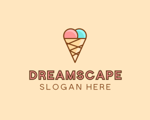 Sweet Ice Cream Cone  logo design