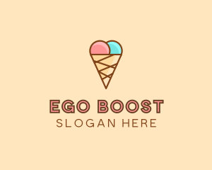 Sweet Ice Cream Cone  logo design