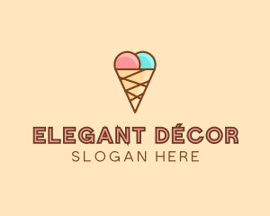 Sweet Ice Cream Cone  logo design