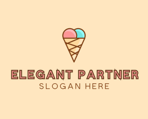 Sweet Ice Cream Cone  logo design