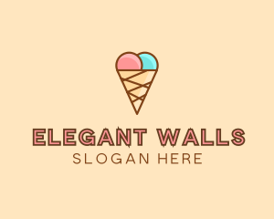 Sweet Ice Cream Cone  logo design