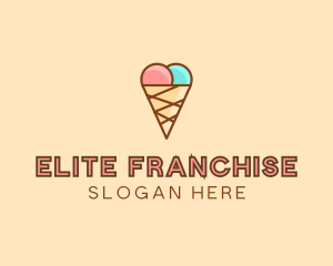 Sweet Ice Cream Cone  logo design