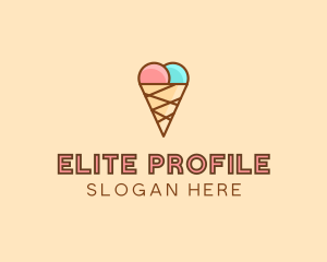 Sweet Ice Cream Cone  logo design