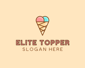 Sweet Ice Cream Cone  logo design