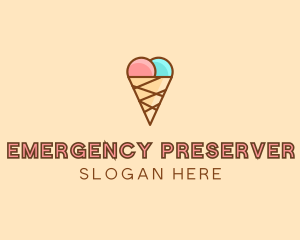 Sweet Ice Cream Cone  logo design