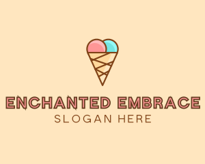 Sweet Ice Cream Cone  logo design