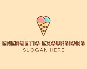 Sweet Ice Cream Cone  logo design