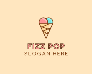 Sweet Ice Cream Cone  logo design