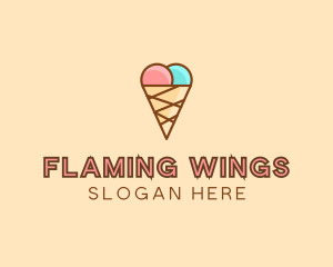 Sweet Ice Cream Cone  logo design