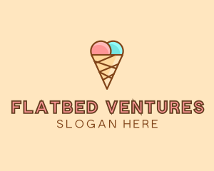 Sweet Ice Cream Cone  logo design