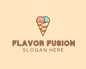 Sweet Ice Cream Cone  logo design