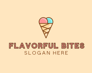 Sweet Ice Cream Cone  logo design