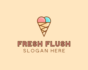 Sweet Ice Cream Cone  logo design