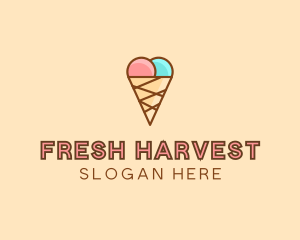 Sweet Ice Cream Cone  logo design