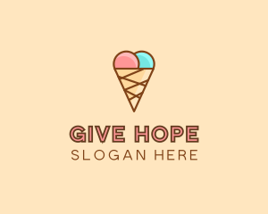 Sweet Ice Cream Cone  logo design