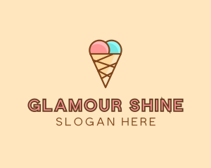 Sweet Ice Cream Cone  logo design