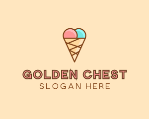 Sweet Ice Cream Cone  logo design