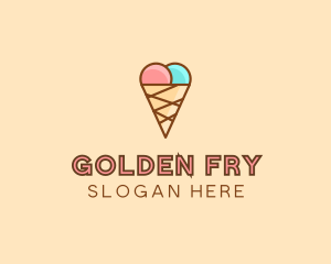 Sweet Ice Cream Cone  logo design